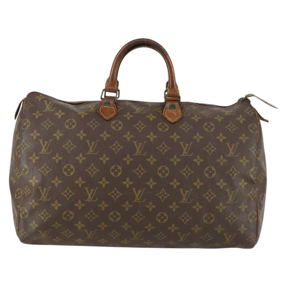 LOUIS VUITTON Monogram Speedy 40 Hand Bag M41522 LV Auth fm4962