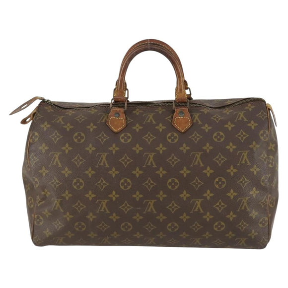 LOUIS VUITTON Monogram Speedy 40 Hand Bag M41522 LV Auth fm4962