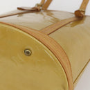 LOUIS VUITTON Monogram Vernis Bucket GM Shoulder Bag Beige LV Auth fm4967-9