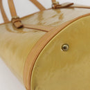 LOUIS VUITTON Monogram Vernis Bucket GM Shoulder Bag Beige LV Auth fm4967-16
