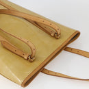 LOUIS VUITTON Monogram Vernis Bucket GM Shoulder Bag Beige LV Auth fm4967-6