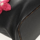 LOUIS VUITTON Monogram Teddy Neverfull MM Tote Bag Black M56960 LV Auth fm4970SM-8