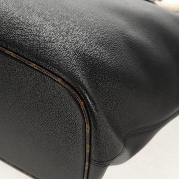 LOUIS VUITTON Monogram Teddy Neverfull MM Tote Bag Black M56960 LV Auth fm4970SM