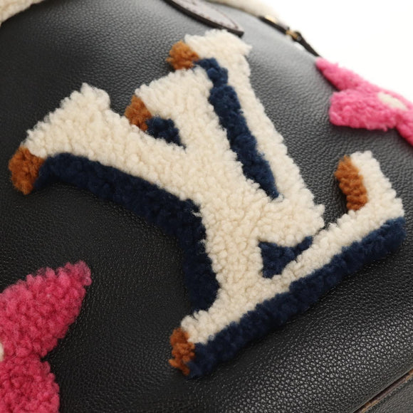 LOUIS VUITTON Monogram Teddy Neverfull MM Tote Bag Black M56960 LV Auth fm4970SM