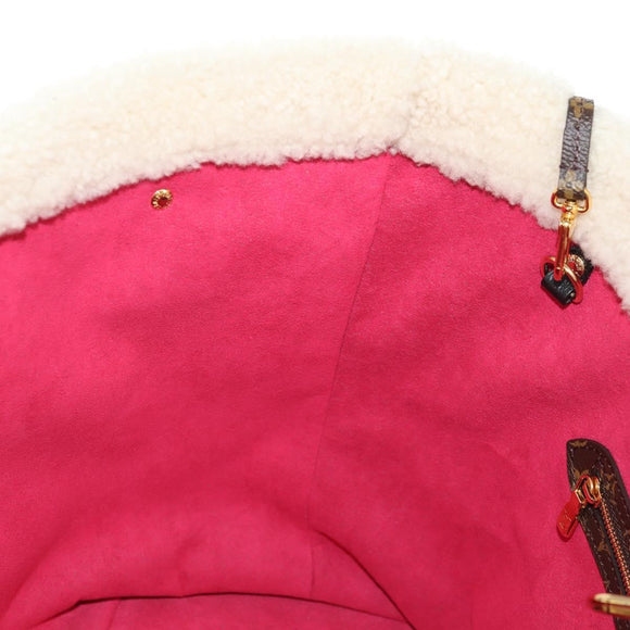 LOUIS VUITTON Monogram Teddy Neverfull MM Tote Bag Black M56960 LV Auth fm4970SM