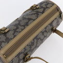 SAINT LAURENT Hand Bag PVC Canvas Gray Beige Auth fm4973-6