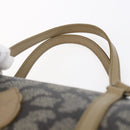 SAINT LAURENT Hand Bag PVC Canvas Gray Beige Auth fm4973-8