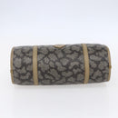 SAINT LAURENT Hand Bag PVC Canvas Gray Beige Auth fm4973-5