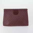 GUCCI GG Canvas Shoulder Bag Leather 6 Set Beige Black Navy Auth fm4975-18