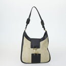 GUCCI GG Canvas Shoulder Bag Leather 6 Set Beige Black Navy Auth fm4975-2
