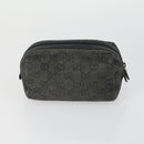 GUCCI GG Canvas Shoulder Bag Leather 6 Set Beige Black Navy Auth fm4975-23