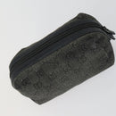 GUCCI GG Canvas Shoulder Bag Leather 6 Set Beige Black Navy Auth fm4975-24