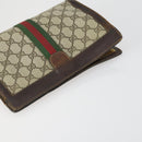 GUCCI GG Canvas Shoulder Bag Leather 6 Set Beige Black Navy Auth fm4975-29