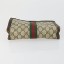 GUCCI GG Canvas Shoulder Bag Leather 6 Set Beige Black Navy Auth fm4975-30