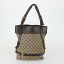 GUCCI GG Canvas Web Sherry Line Shoulder Bag 5 Set Beige Red Auth fm4976-14