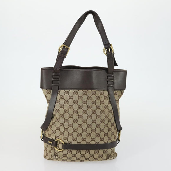 GUCCI GG Canvas Web Sherry Line Shoulder Bag 5 Set Beige Red Auth fm4976