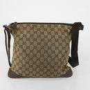 GUCCI GG Canvas Web Sherry Line Shoulder Bag 5 Set Beige Red Auth fm4976-19