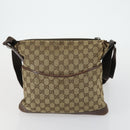 GUCCI GG Canvas Web Sherry Line Shoulder Bag 5 Set Beige Red Auth fm4976-20