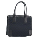 GUCCI GG Canvas Tote Bag Black Silver 000 0855 Auth fm4978-1