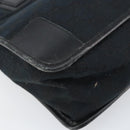 GUCCI GG Canvas Tote Bag Black Silver 000 0855 Auth fm4978-14