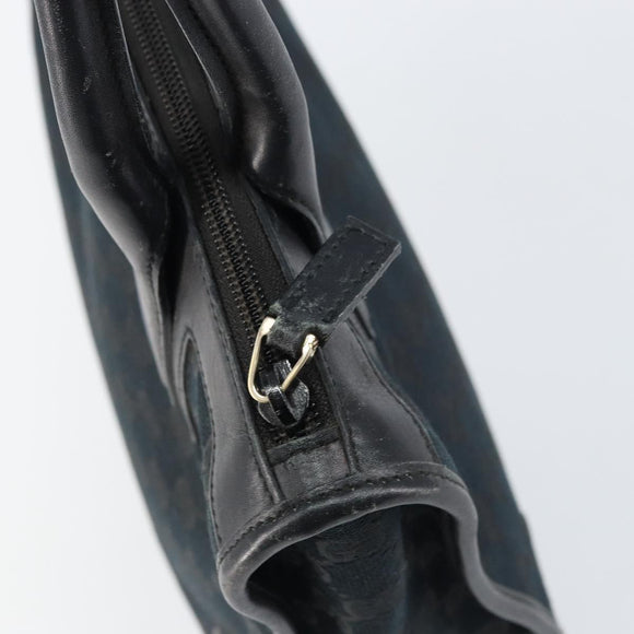 GUCCI GG Canvas Tote Bag Black Silver 000 0855 Auth fm4978