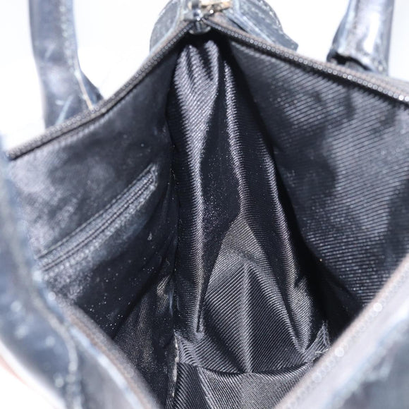 GUCCI GG Canvas Tote Bag Black Silver 000 0855 Auth fm4978