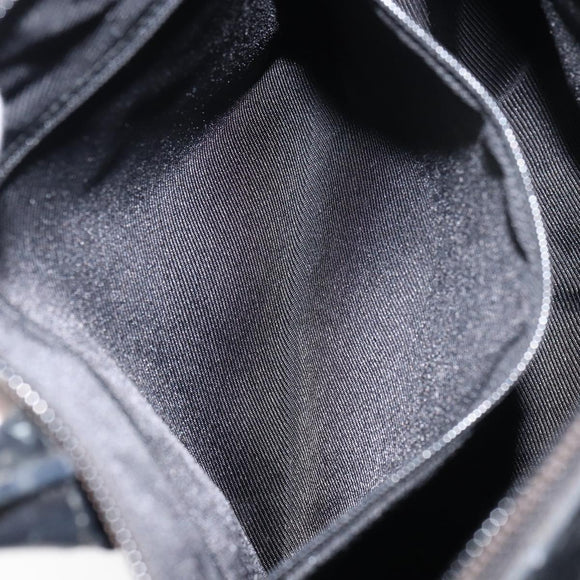 GUCCI GG Canvas Tote Bag Black Silver 000 0855 Auth fm4978