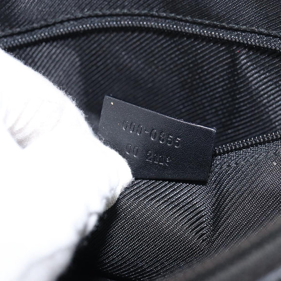 GUCCI GG Canvas Tote Bag Black Silver 000 0855 Auth fm4978