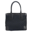 GUCCI GG Canvas Tote Bag Black Silver 000 0855 Auth fm4978-2