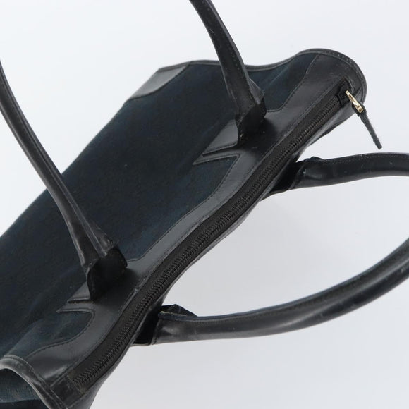 GUCCI GG Canvas Tote Bag Black Silver 000 0855 Auth fm4978