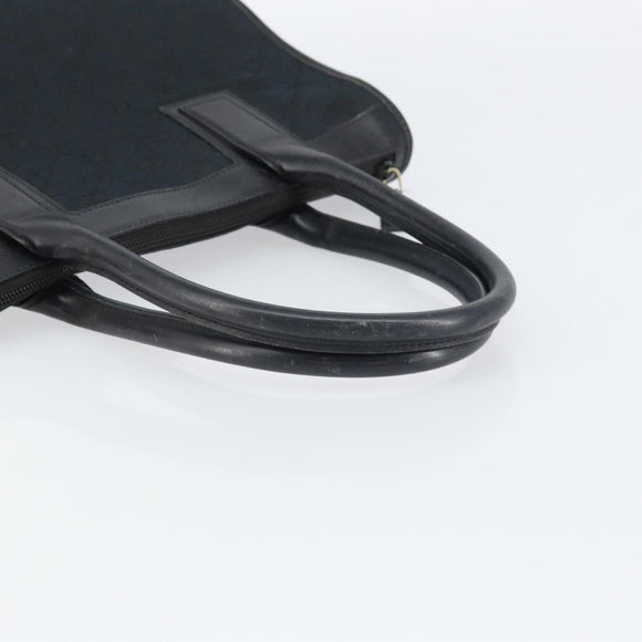 GUCCI GG Canvas Tote Bag Black Silver 000 0855 Auth fm4978