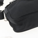 PRADA Shoulder Bag Nylon Black Silver Auth fm4979-15