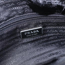 PRADA Shoulder Bag Nylon Black Silver Auth fm4979-19