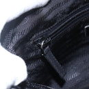 PRADA Shoulder Bag Nylon Black Silver Auth fm4979-20