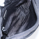 PRADA Shoulder Bag Nylon Black Silver Auth fm4979-11