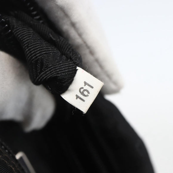 PRADA Shoulder Bag Nylon Black Silver Auth fm4979