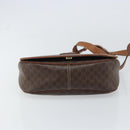 CELINE Macadam Canvas Shoulder Bag PVC Leather Brown Gold Auth fm4980-5