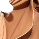 CELINE Macadam Canvas Pouch PVC Leather Brown Gold Auth fm4982-18