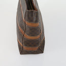 CELINE Macadam Canvas Shoulder Bag PVC Leather 3 Set Red Brown Auth fm4983-11