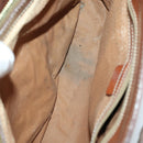 CELINE Macadam Canvas Shoulder Bag PVC Leather 3 Set Red Brown Auth fm4983-15