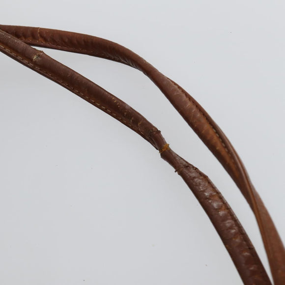 CELINE Macadam Canvas Shoulder Bag PVC Leather 3 Set Red Brown Auth fm4983