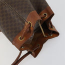 CELINE Macadam Canvas Shoulder Bag PVC Leather 3 Set Red Brown Auth fm4983-21