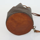 CELINE Macadam Canvas Shoulder Bag PVC Leather 3 Set Red Brown Auth fm4983-22