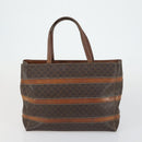 CELINE Macadam Canvas Shoulder Bag PVC Leather 3 Set Red Brown Auth fm4983-9