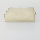 CELINE Macadam Canvas Clutch Bag PVC Leather 4 Set Beige White Auth fm4984-13