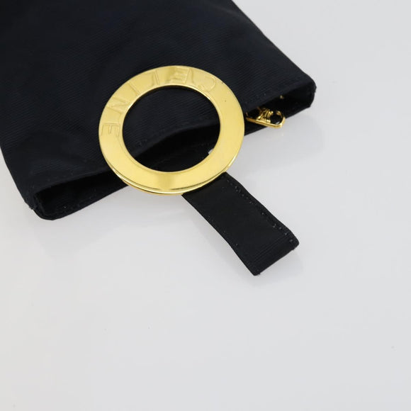 CELINE Macadam Canvas Clutch Bag PVC Leather 4 Set Beige White Auth fm4984