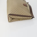 CELINE Macadam Canvas Clutch Bag PVC Leather 4 Set Beige White Auth fm4984-4