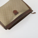 CELINE Macadam Canvas Clutch Bag PVC Leather 4 Set Beige White Auth fm4984-5