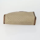 CELINE Macadam Canvas Clutch Bag PVC Leather 4 Set Beige White Auth fm4984-6