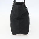 PRADA Tote Bag Nylon Leather Black Silver Auth fm4986-4